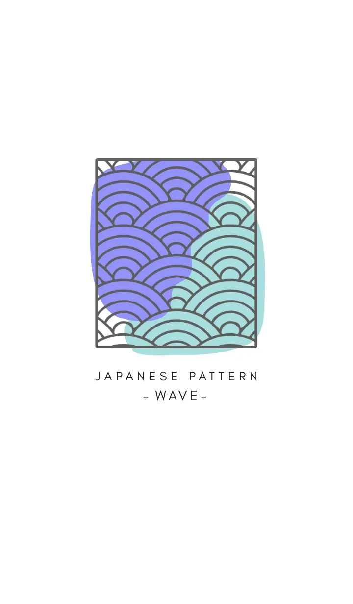 [LINE着せ替え] 和柄 青海波 01の画像1