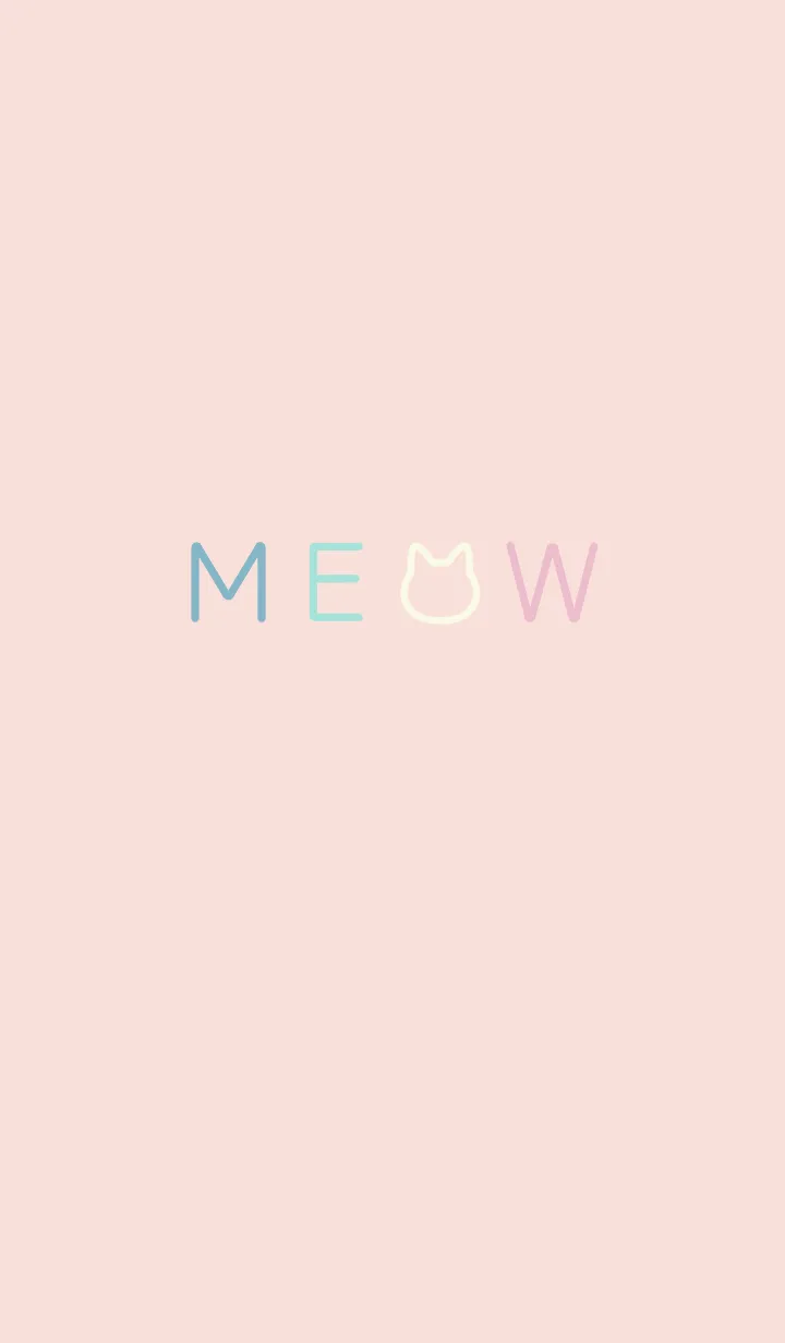 [LINE着せ替え] MEOW[Pastel Pink]の画像1