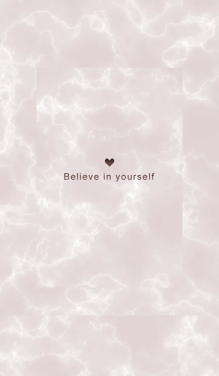 [LINE着せ替え] 「自分を信じて」♥大理石・ピンク13_1の画像1