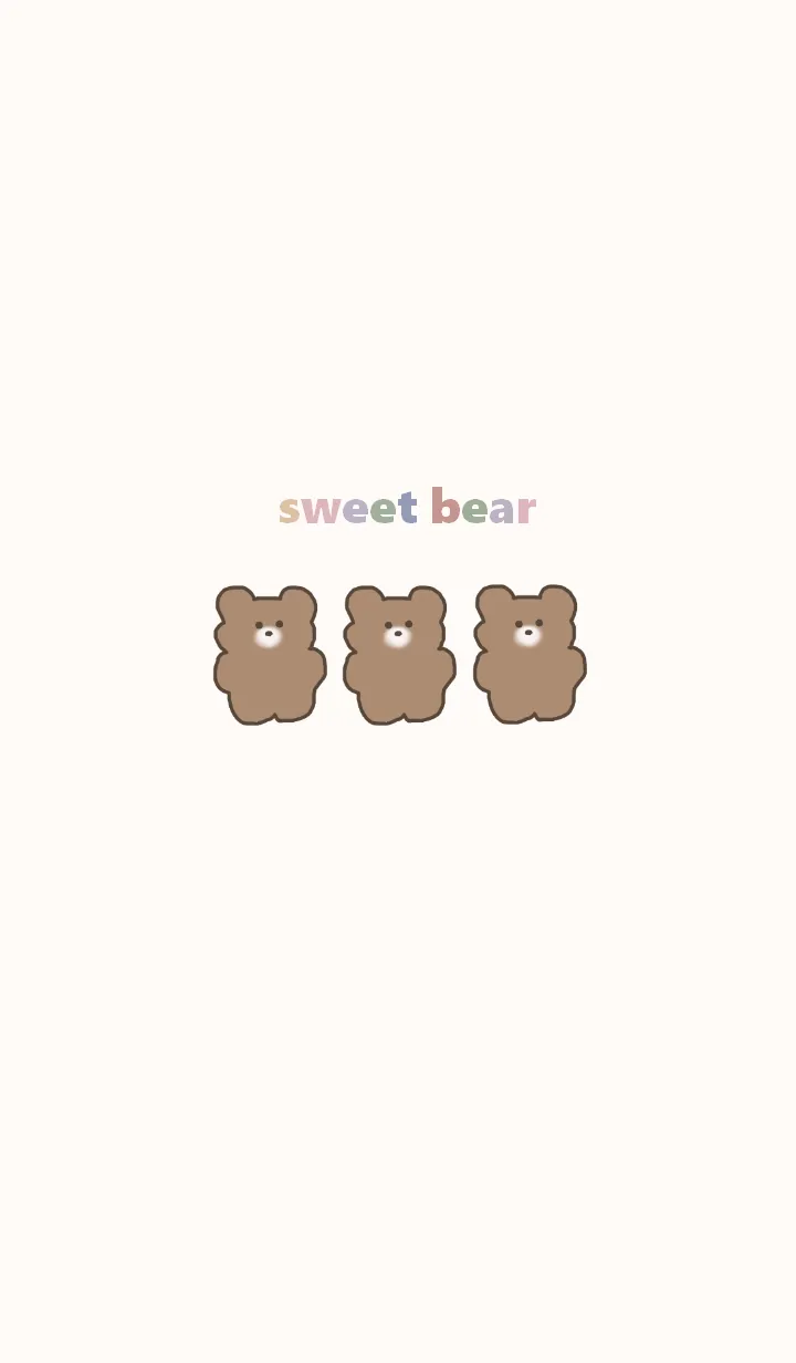 [LINE着せ替え] sweet bear 0.2の画像1