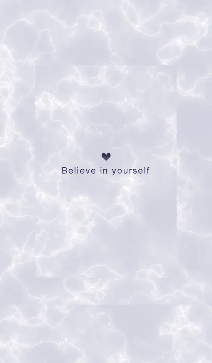 [LINE着せ替え] 「自分を信じて」♥大理石・パープル14_1の画像1