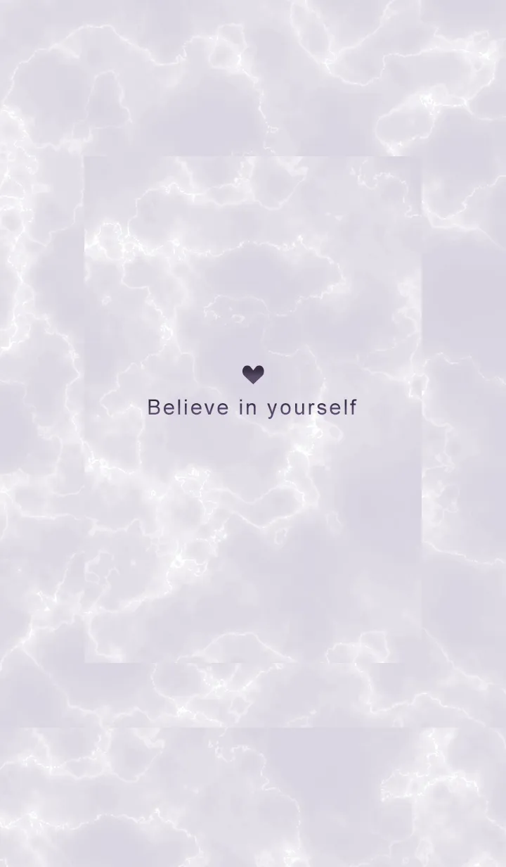 [LINE着せ替え] 「自分を信じて」♥大理石・パープル16_1の画像1