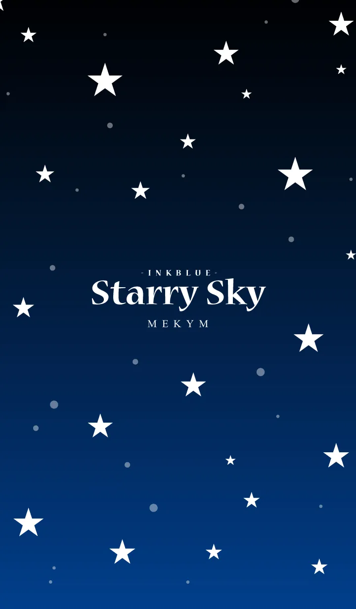 [LINE着せ替え] - Starry Sky Ink Blue -の画像1