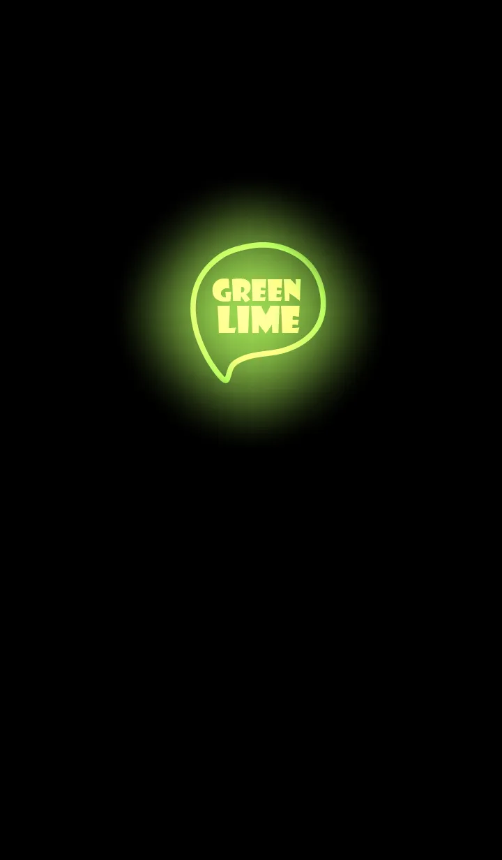 [LINE着せ替え] Lime Green Neon Theme Ver.9 (JP)の画像1