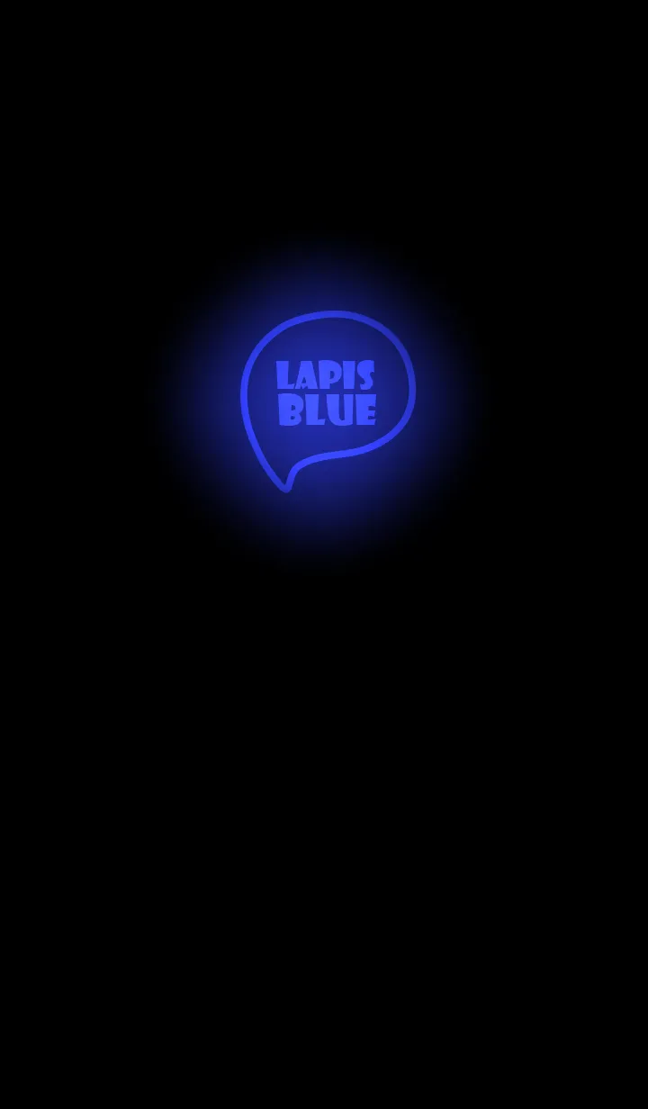 [LINE着せ替え] Lapis Blue Neon Theme Ver.9 (JP)の画像1