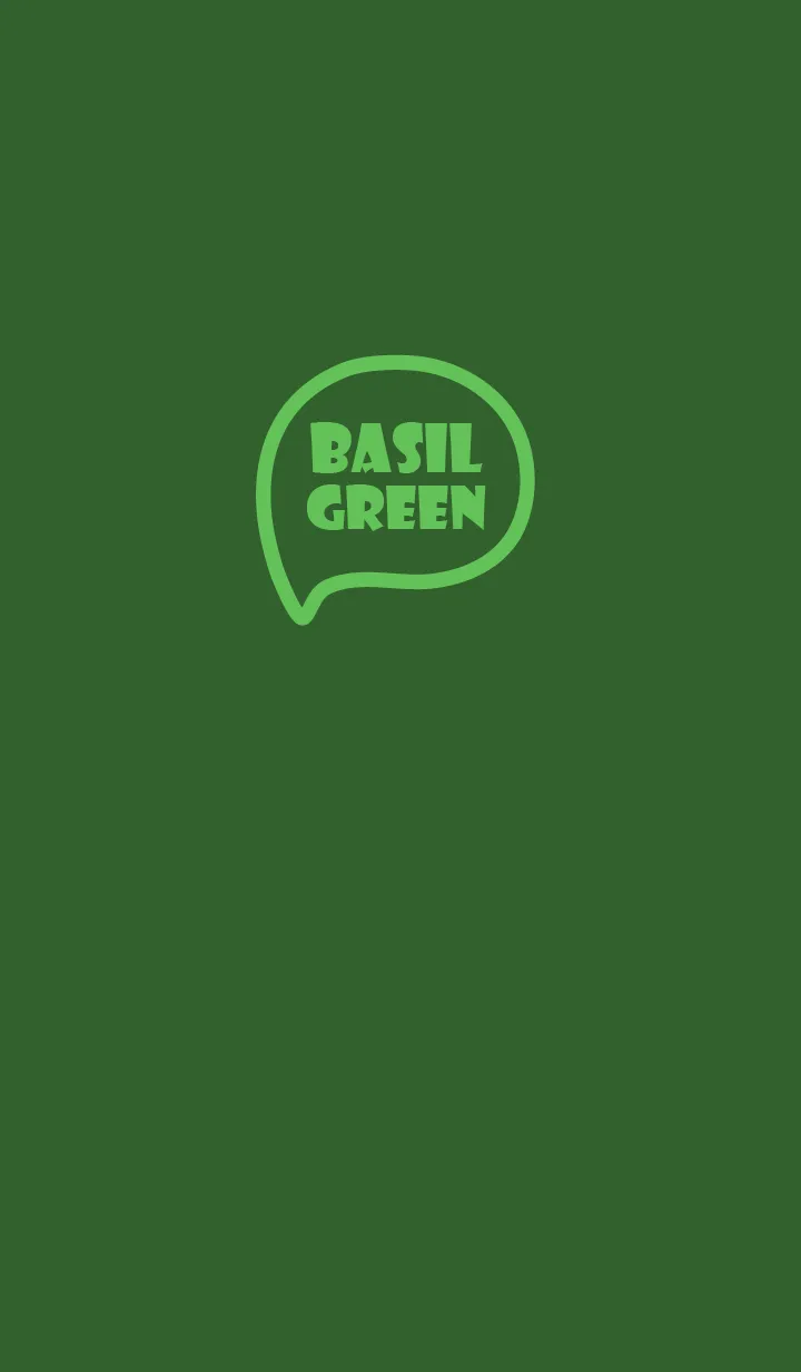 Love Basil Green Theme Ver.8 (JP)の着せ替えメイン画像