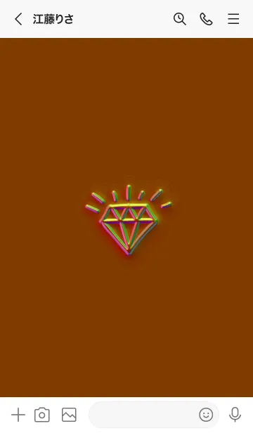 [LINE着せ替え] ザ ダイアモンド グラデーション 85の画像3