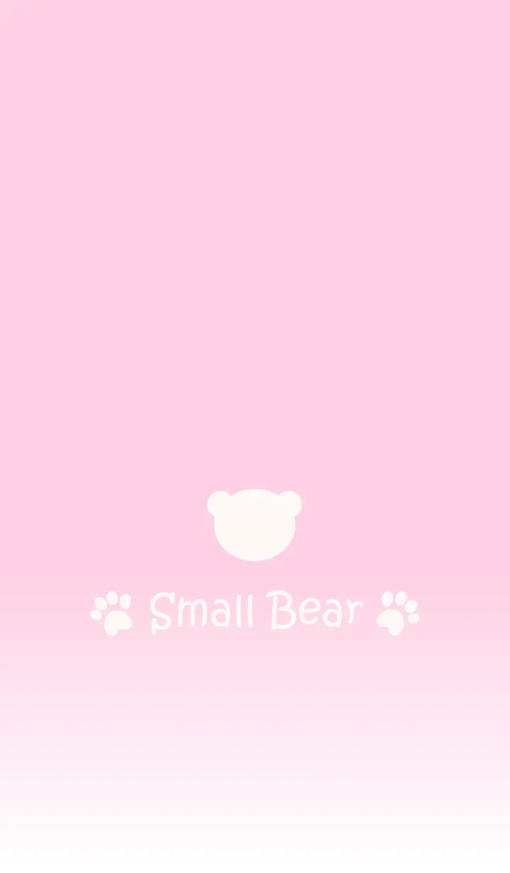 [LINE着せ替え] Small Bear *Pink Gradation 4*の画像1