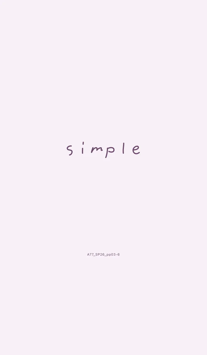 [LINE着せ替え] A77.26_パープル3-6の画像1