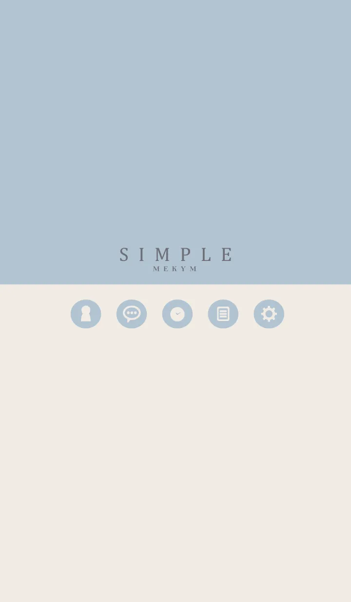 [LINE着せ替え] SIMPLE ICON BLUE-MEKYM 11の画像1