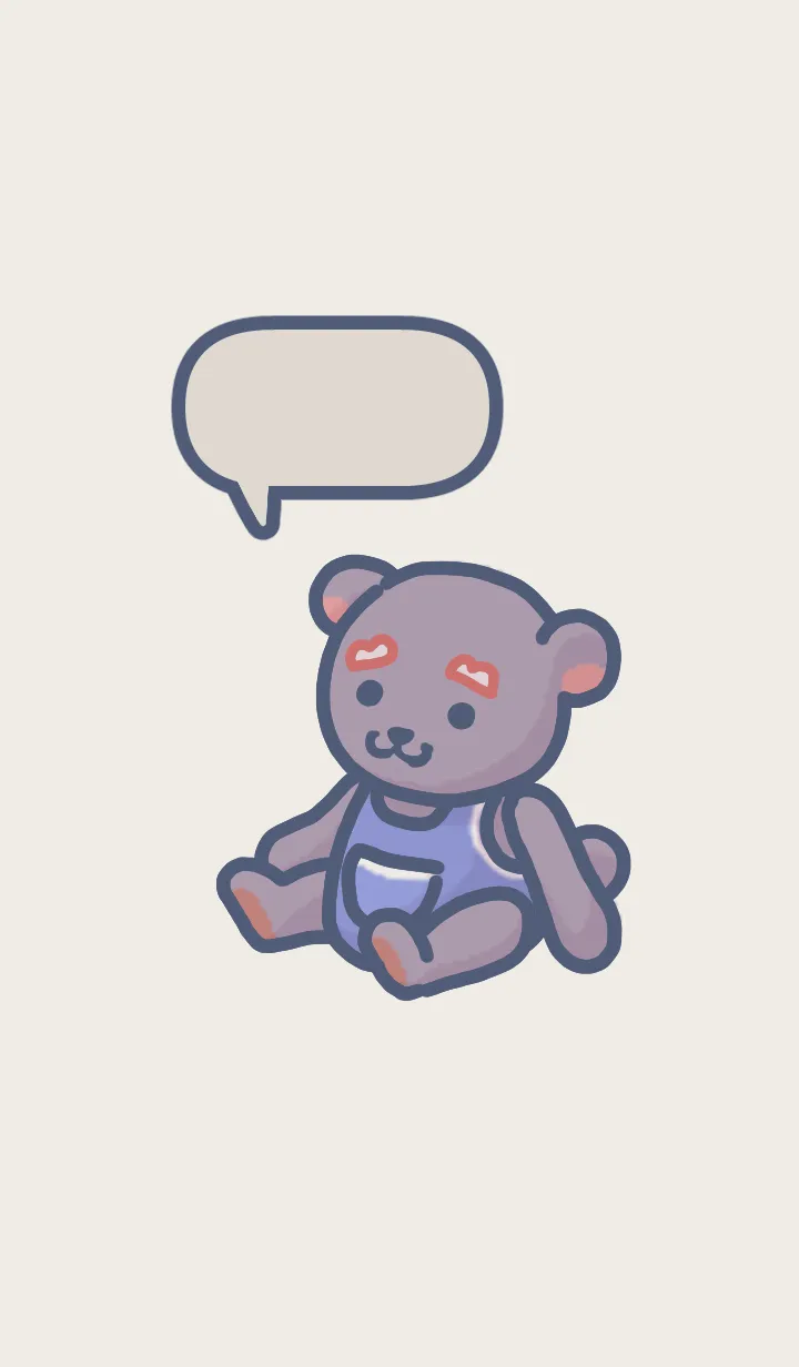 [LINE着せ替え] クマのヌイグルミの画像1