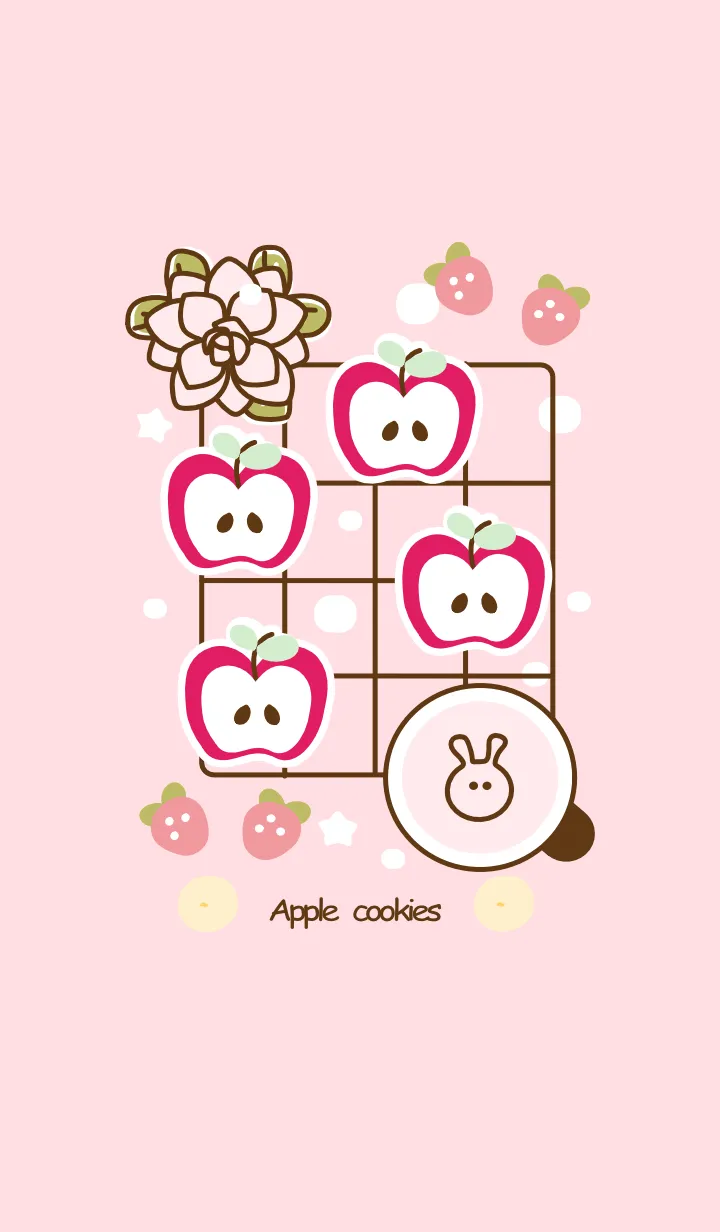 [LINE着せ替え] Apple cookies 4の画像1