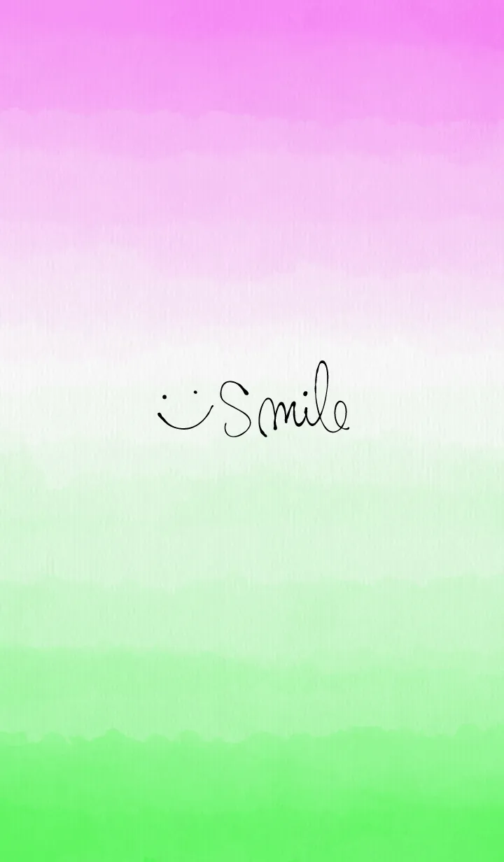 [LINE着せ替え] 水彩グラデーション ピンク グリーン7の画像1