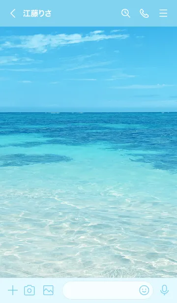 [LINE着せ替え] The blue transparent sea 37の画像3