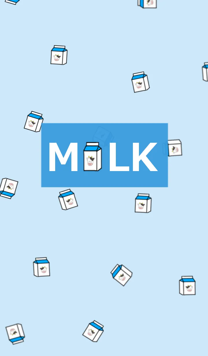 [LINE着せ替え] MILK PACK /blueの画像1