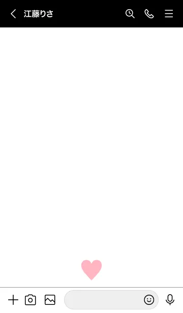 [LINE着せ替え] PINK HEART WHITE - 1 -の画像3