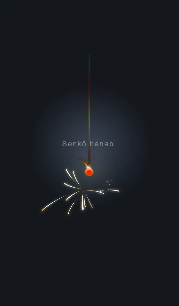 [LINE着せ替え] 線香花火♥ブルー02_1の画像1