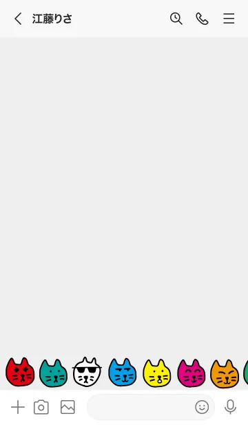 [LINE着せ替え] 下手な猫の着せかえ 1の画像3