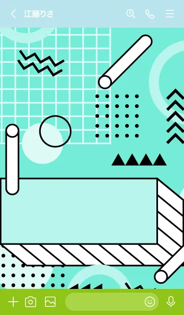 [LINE着せ替え] Abstract Square Pop 3の画像3