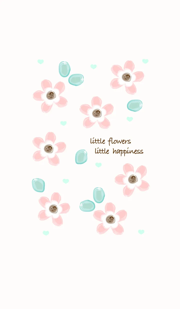 [LINE着せ替え] Baby pink flowers 12の画像1