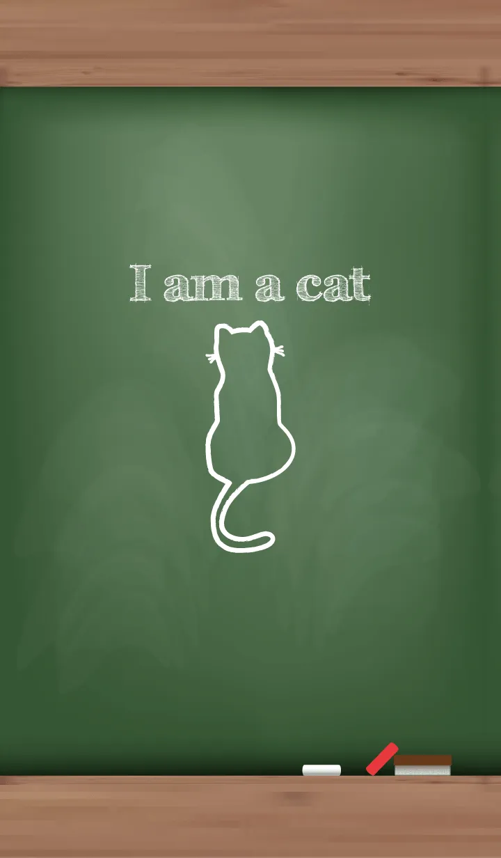 [LINE着せ替え] I am a cat Black Board..5の画像1