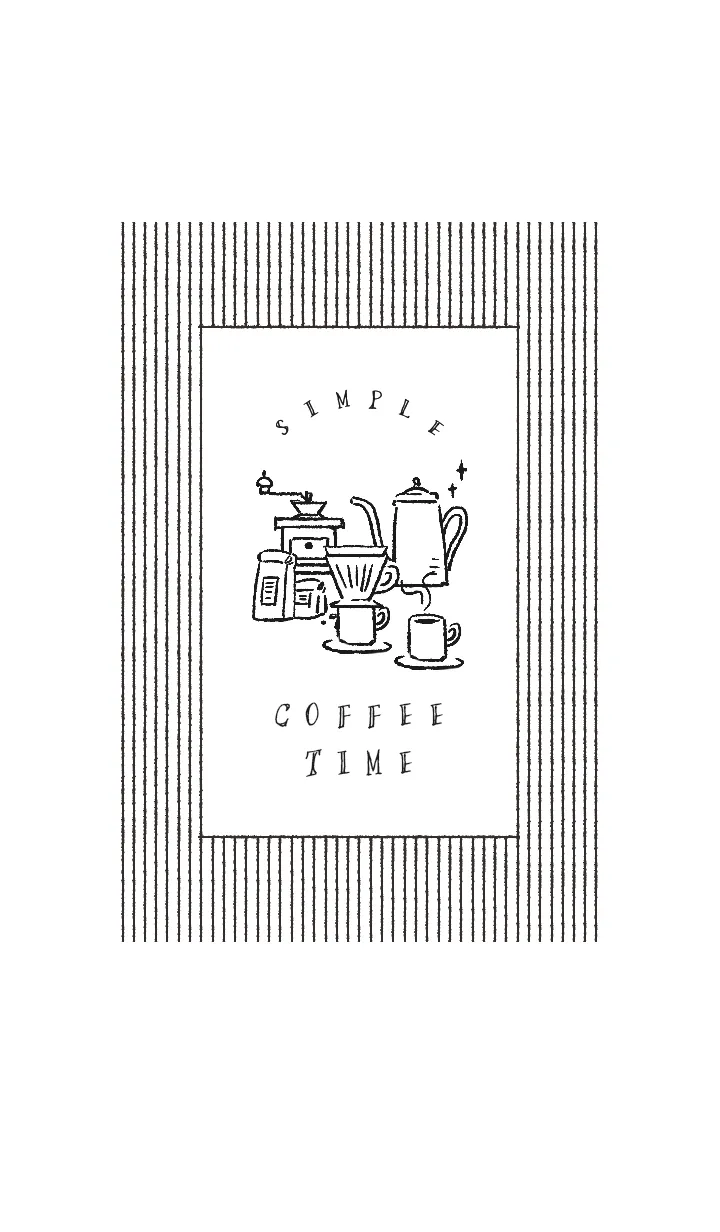 [LINE着せ替え] SIMPLE COFFEE TIMEの画像1