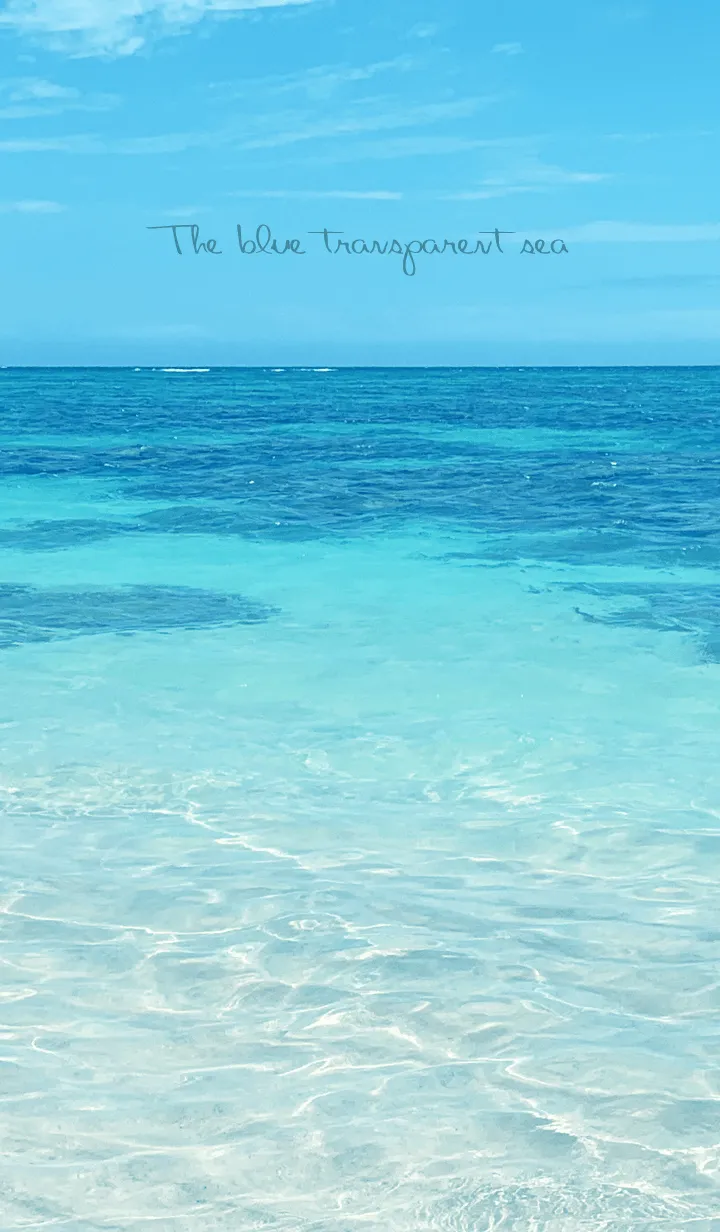 [LINE着せ替え] The blue transparent sea 38の画像1