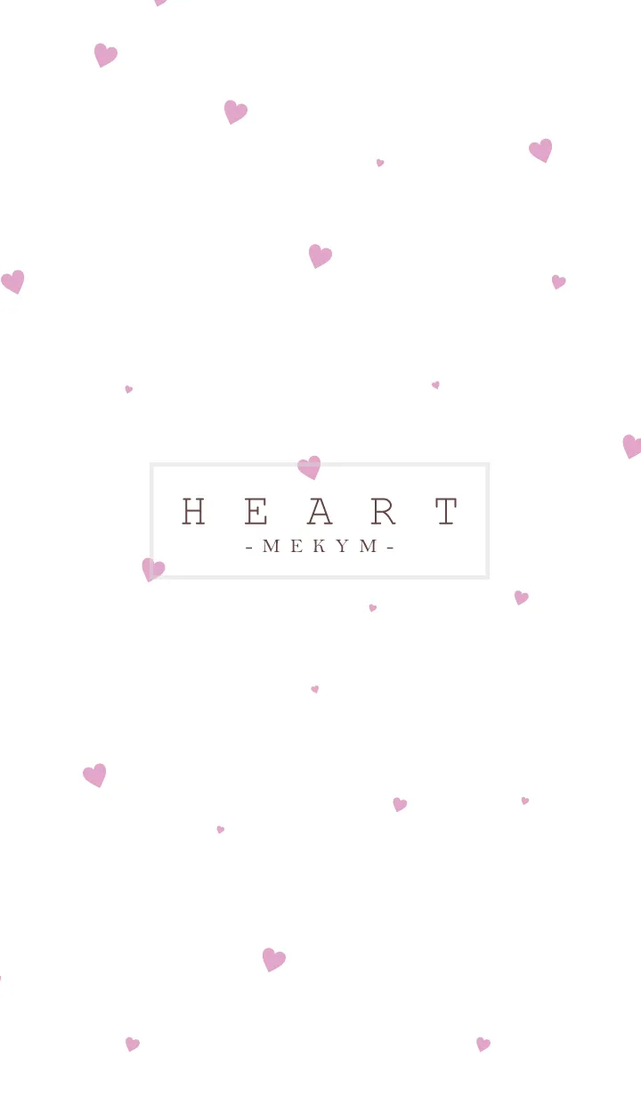 [LINE着せ替え] HEART-Pink MEKYM 27の画像1