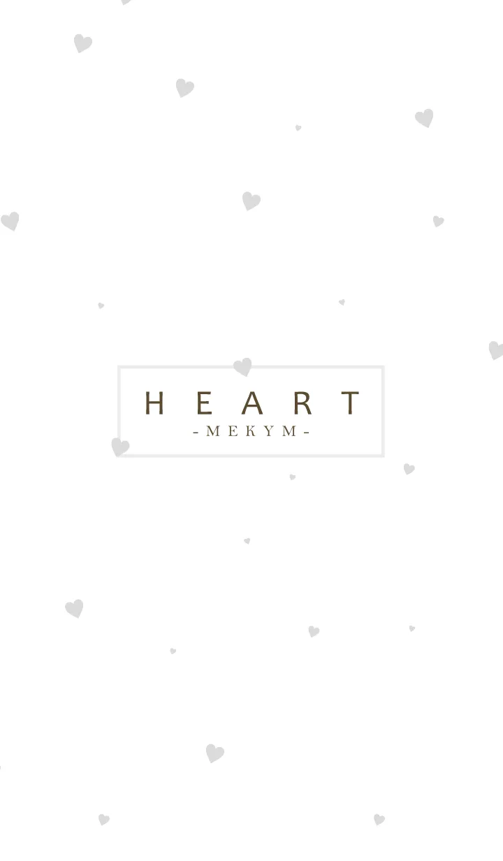 HEART-Gray MEKYM 27のLINE着せ替え