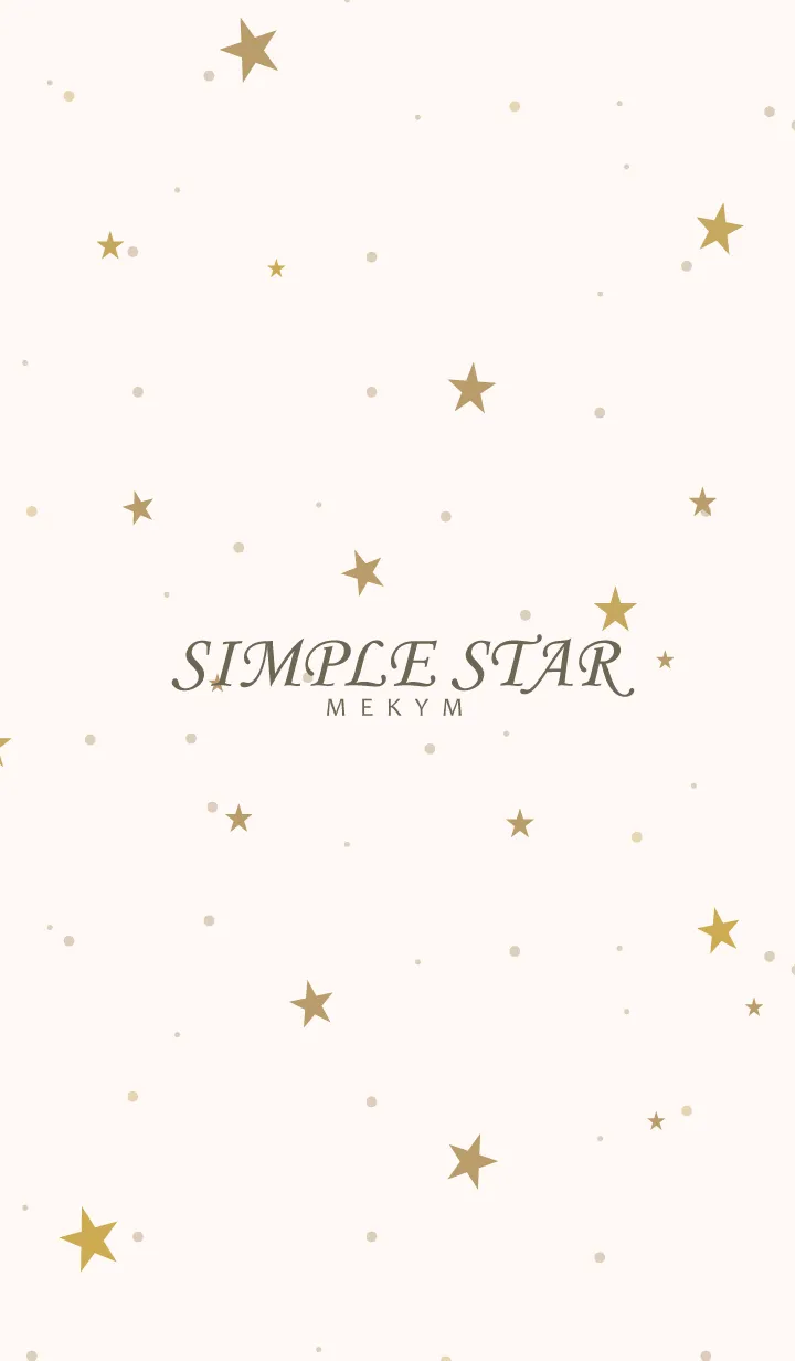[LINE着せ替え] SIMPLE STAR - NATURAL YELLOW - 42の画像1