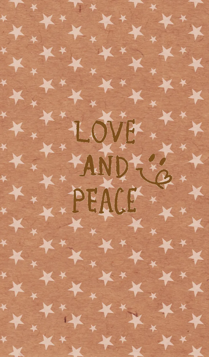 [LINE着せ替え] クラフト紙白星 スマイル8の画像1