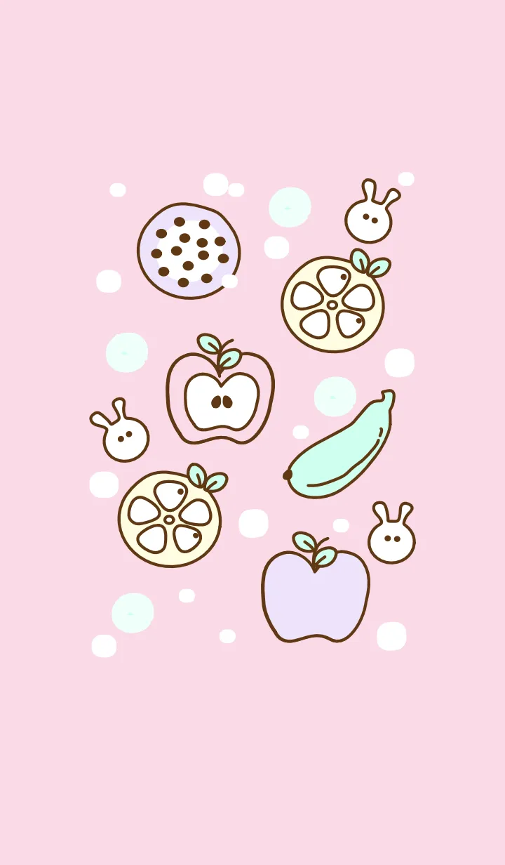 [LINE着せ替え] Sweet pastel fruits 5の画像1