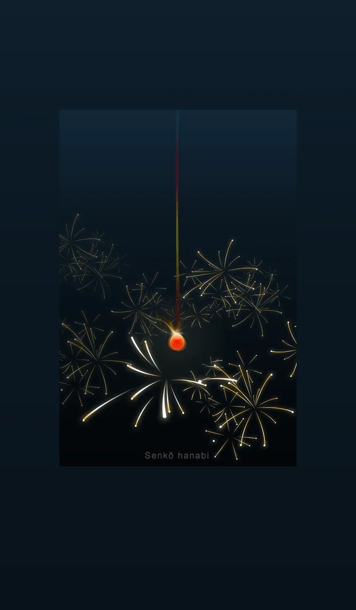 [LINE着せ替え] 線香花火♥ブルー04_1の画像1