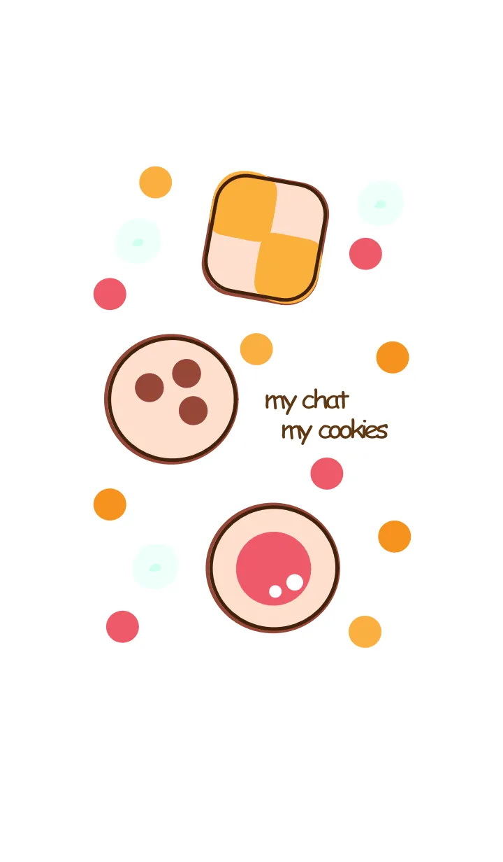 [LINE着せ替え] Sweet cookies 6 :)の画像1