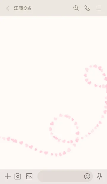 [LINE着せ替え] くるりんハートの画像3