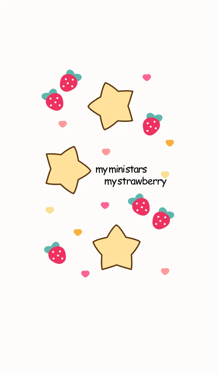 [LINE着せ替え] Stars & Strawberry 13の画像1