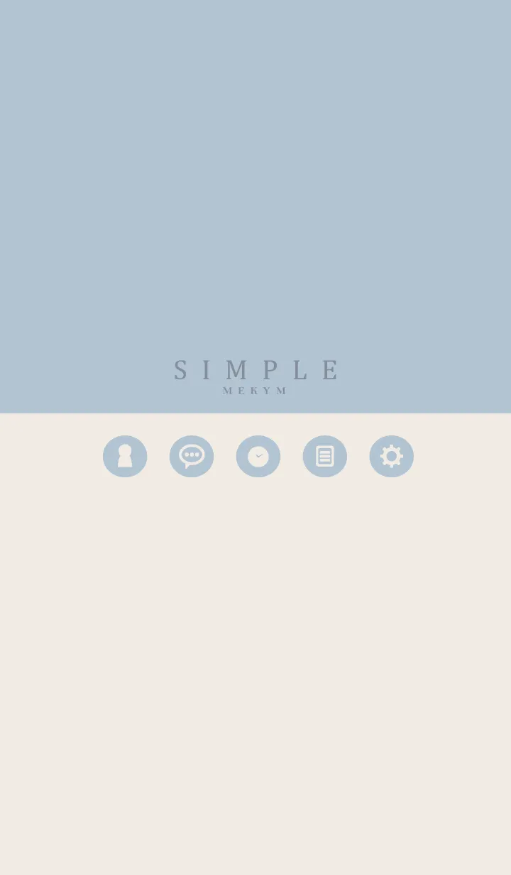 [LINE着せ替え] SIMPLE ICON BLUE-MEKYM 12の画像1