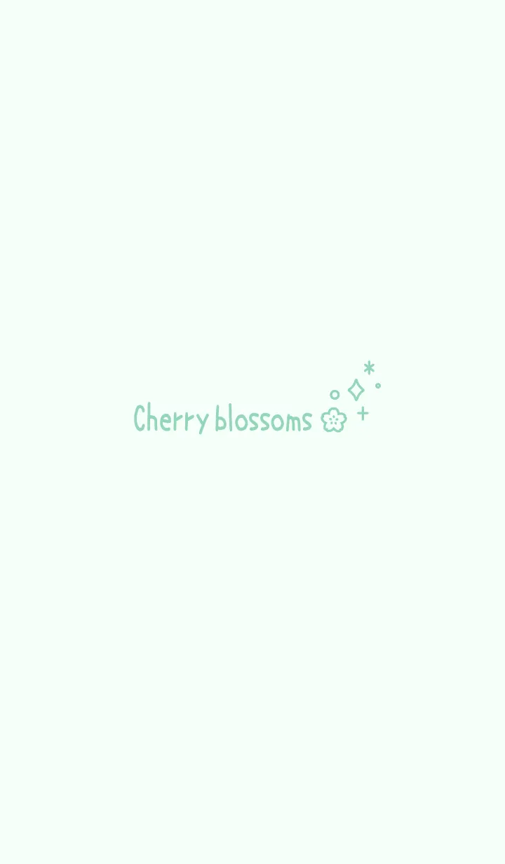 大人かわいい桜3＊グリーンの着せ替えメイン画像