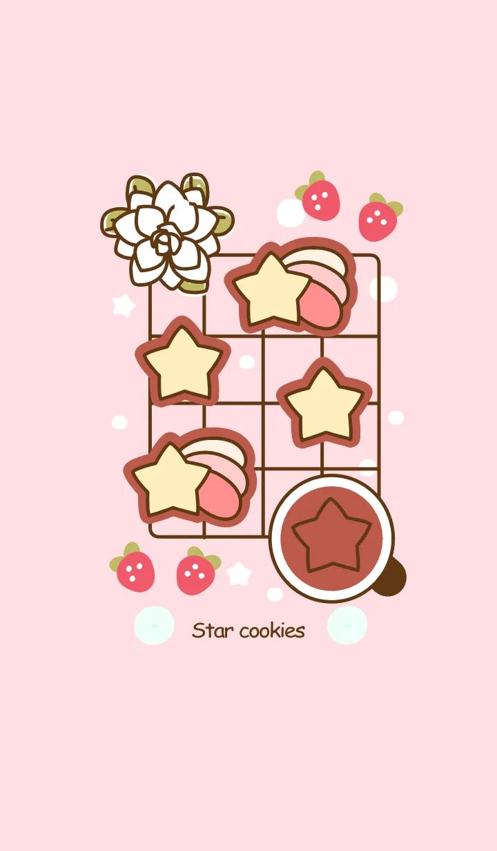[LINE着せ替え] Shooting star cookies 4の画像1