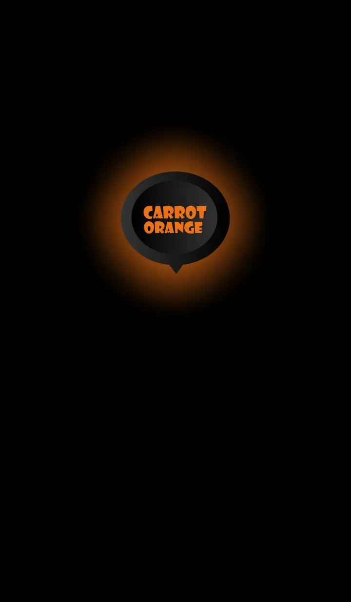 [LINE着せ替え] Carrot Orange  In Black Ver.1 (JP)の画像1