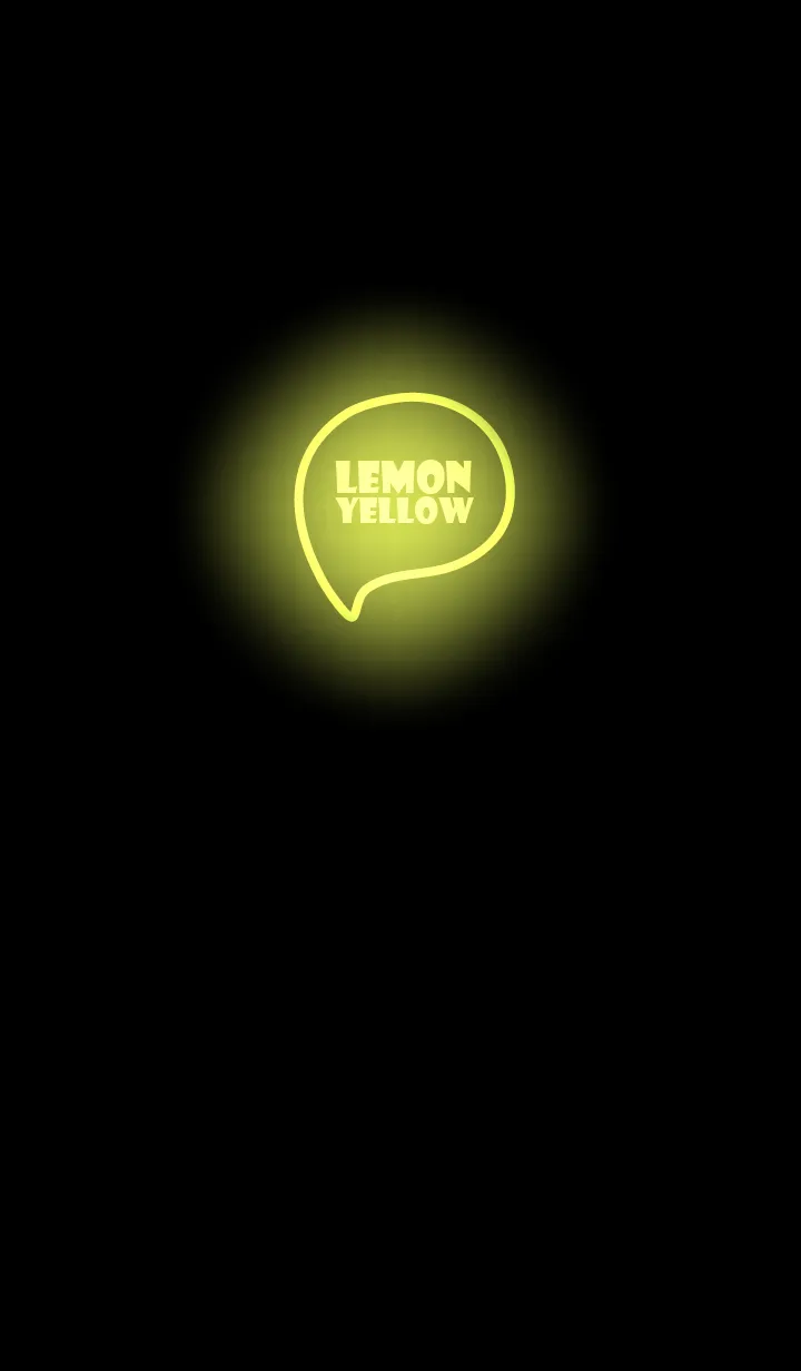 [LINE着せ替え] Lemon Yellow Neon Theme Ver.9 (JP)の画像1