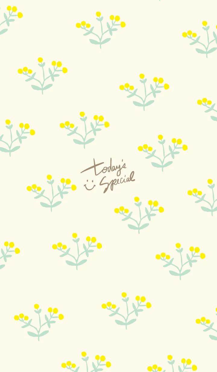 [LINE着せ替え] 黄色い可愛いお花22の画像1