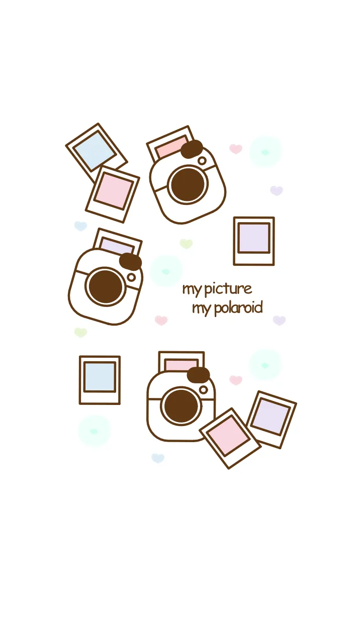 [LINE着せ替え] Polaroid picture 8の画像1