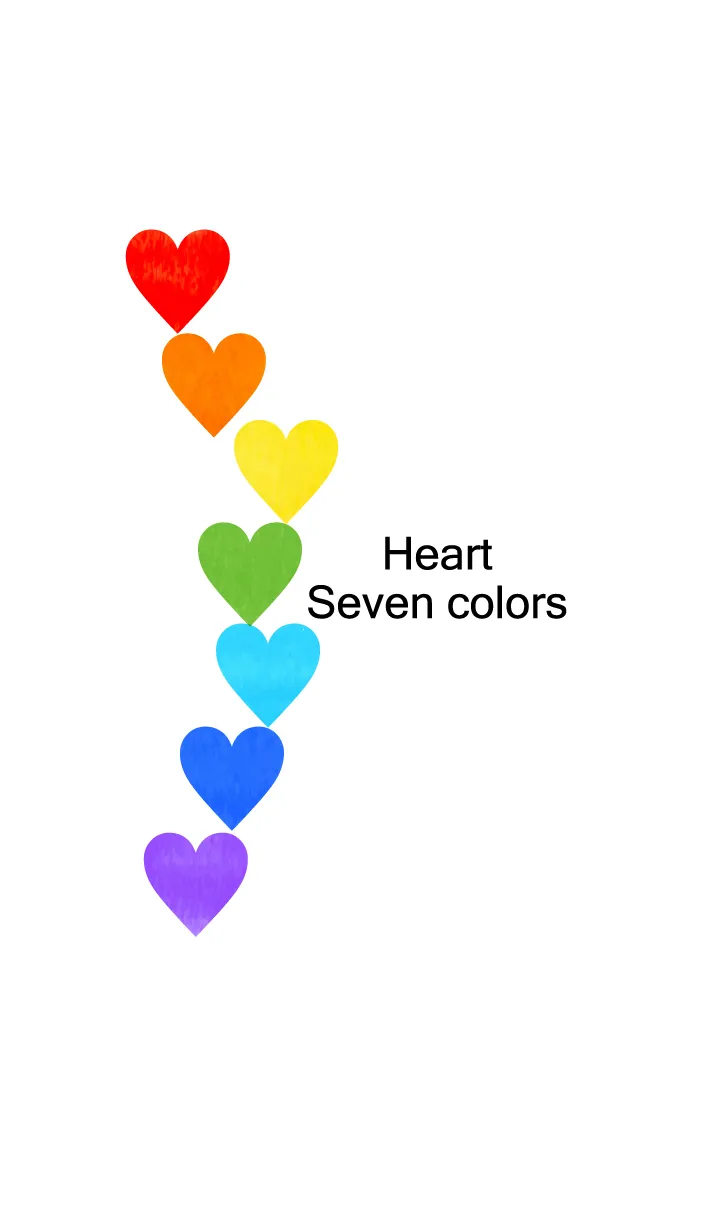 [LINE着せ替え] Heart Sevencolors 2の画像1