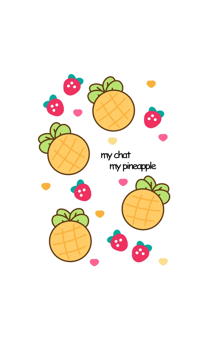 [LINE着せ替え] Pineapple & Strawberry 10の画像1