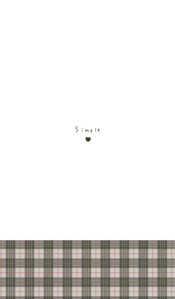 [LINE着せ替え] 大人可愛いホワイト＆チェックの画像1