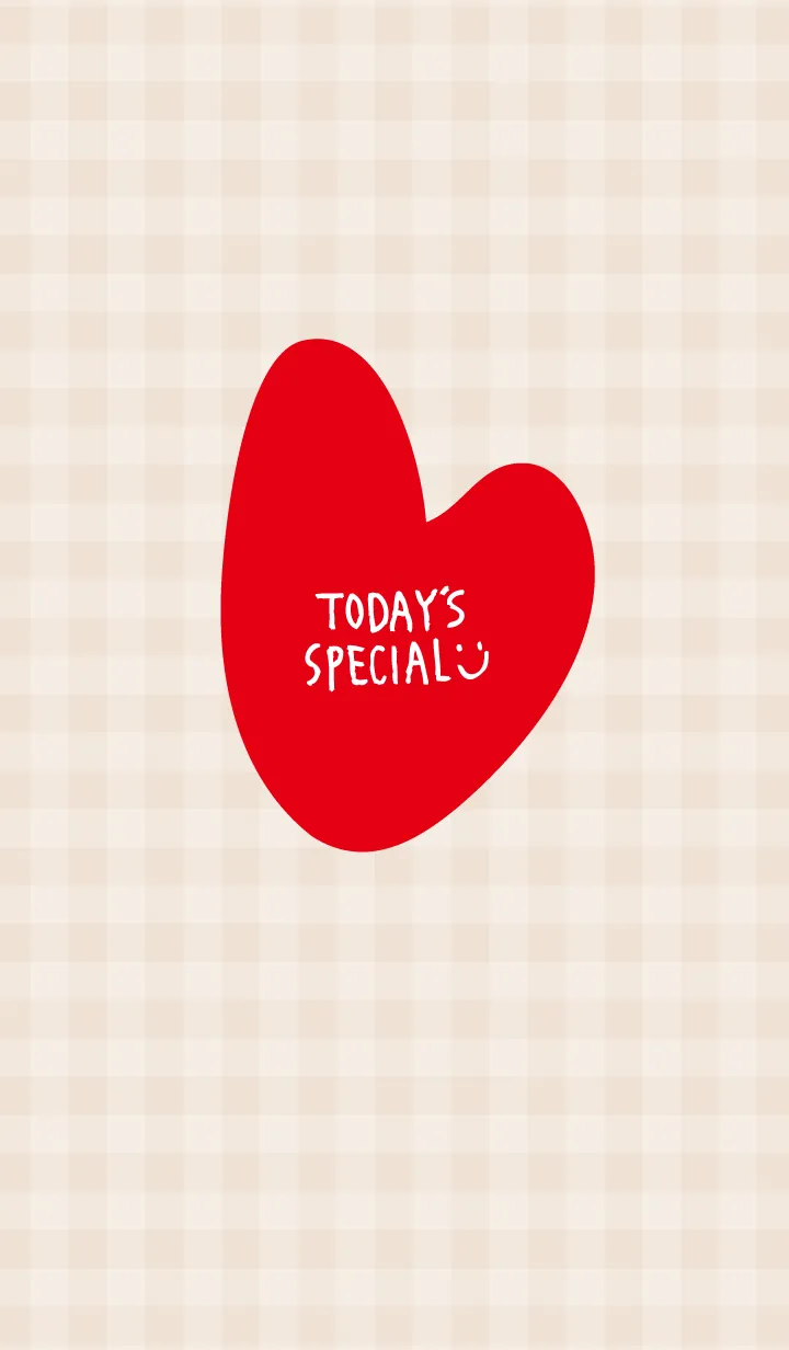 [LINE着せ替え] ハートギンガムチェック13の画像1