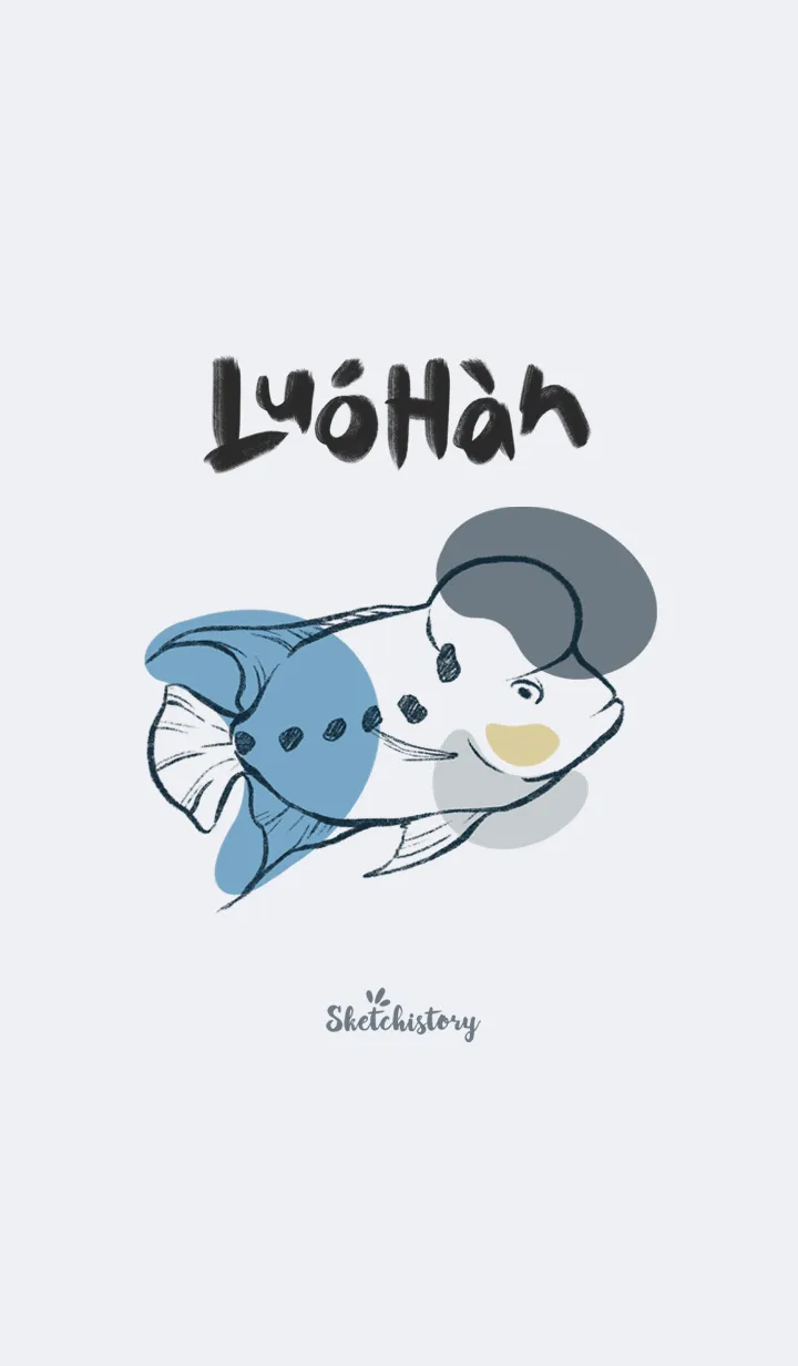 [LINE着せ替え] Louhan (Blue)の画像1