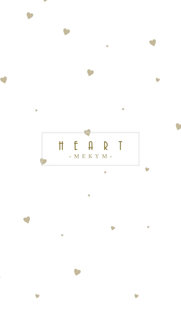 [LINE着せ替え] HEART-Beige MEKYM 28の画像1