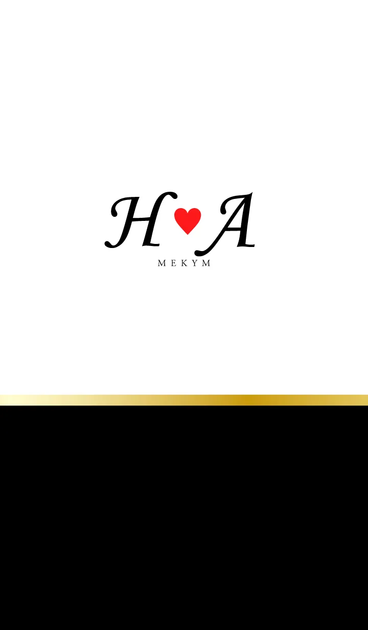 [LINE着せ替え] Love Initial H&A イニシャル 6の画像1